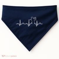 Golfer Heartbeat I Love Golf USA-Made Doggie Bandana thumb 0