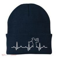 Golfer Heartbeat I Love Golf Beanie thumb 0