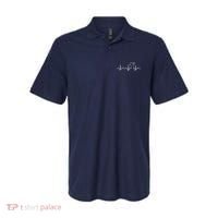 Golfer Heartbeat I Love Golf Polo thumb 0
