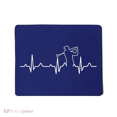 Golfer Heartbeat I Love Golf Mousepad