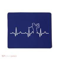 Golfer Heartbeat I Love Golf Mousepad thumb 0
