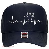 Golfer Heartbeat I Love Golf Hat thumb 0