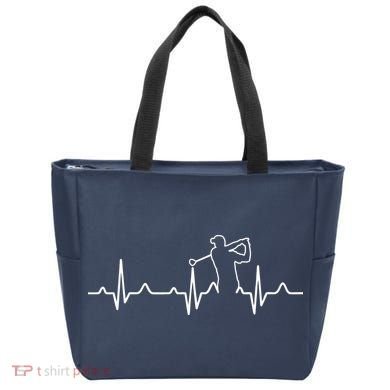 Golfer Heartbeat I Love Golf Tote Bag