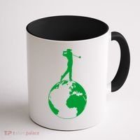 Golfer on top of the World Golf Logo Coffee Mug thumb 1