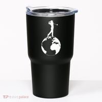 Golfer on top of the World Golf Logo Tumbler thumb 0
