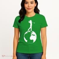 Golfer on top of the World Golf Logo Women's T-Shirt thumb 4