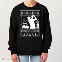 Golfing Fan Ugly Christmas Sweater Women's Sweatshirt thumb 0