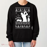 Golfing Fan Ugly Christmas Sweater Women's Sweatshirt thumb 0