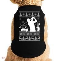 Golfing Fan Ugly Christmas Sweater Doggie Tank thumb 0