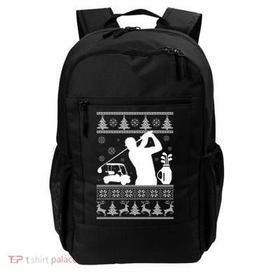 Golfing Fan Ugly Christmas Sweater Backpack