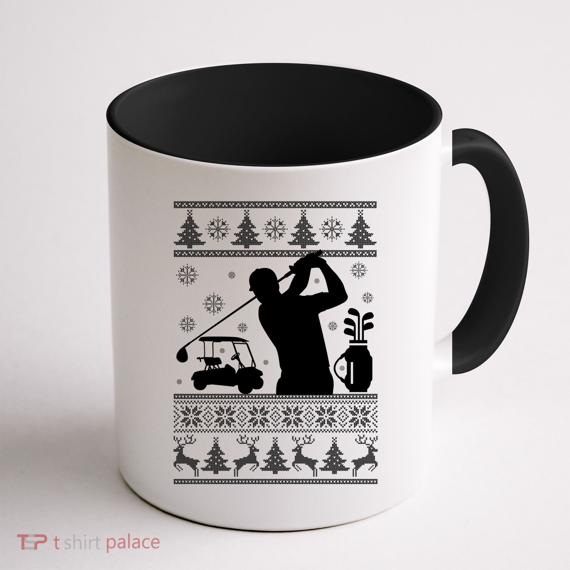 Golfing Fan Ugly Christmas Sweater Coffee Mug