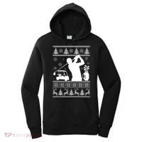 Golfing Fan Ugly Christmas Sweater Women's Hoodie thumb 0