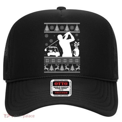 Golfing Fan Ugly Christmas Sweater Hat