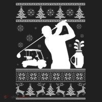Golfing Fan Ugly Christmas Sweater Hat thumb 2
