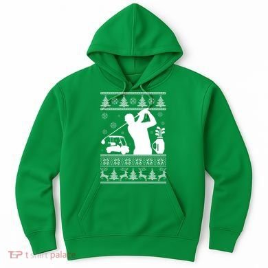 Golfing Fan Ugly Christmas Sweater Hoodie