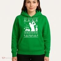 Golfing Fan Ugly Christmas Sweater Hoodie thumb 5