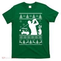 Golfing Fan Ugly Christmas Sweater T-Shirt thumb 0