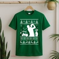 Golfing Fan Ugly Christmas Sweater T-Shirt thumb 2