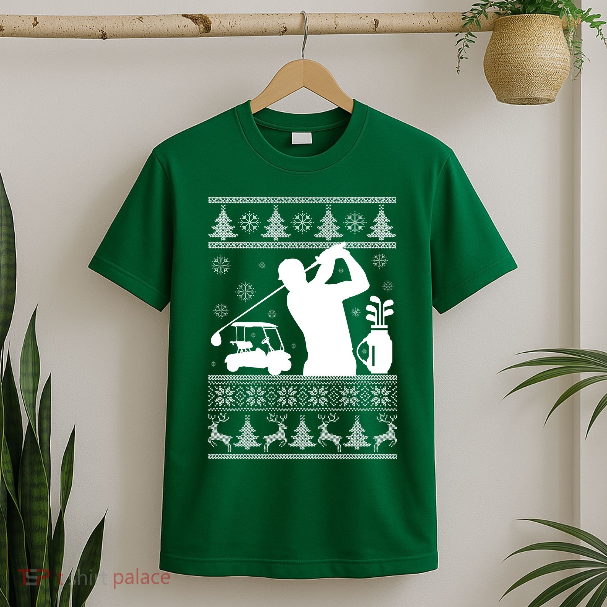 Golfing Fan Ugly Christmas Sweater T-Shirt