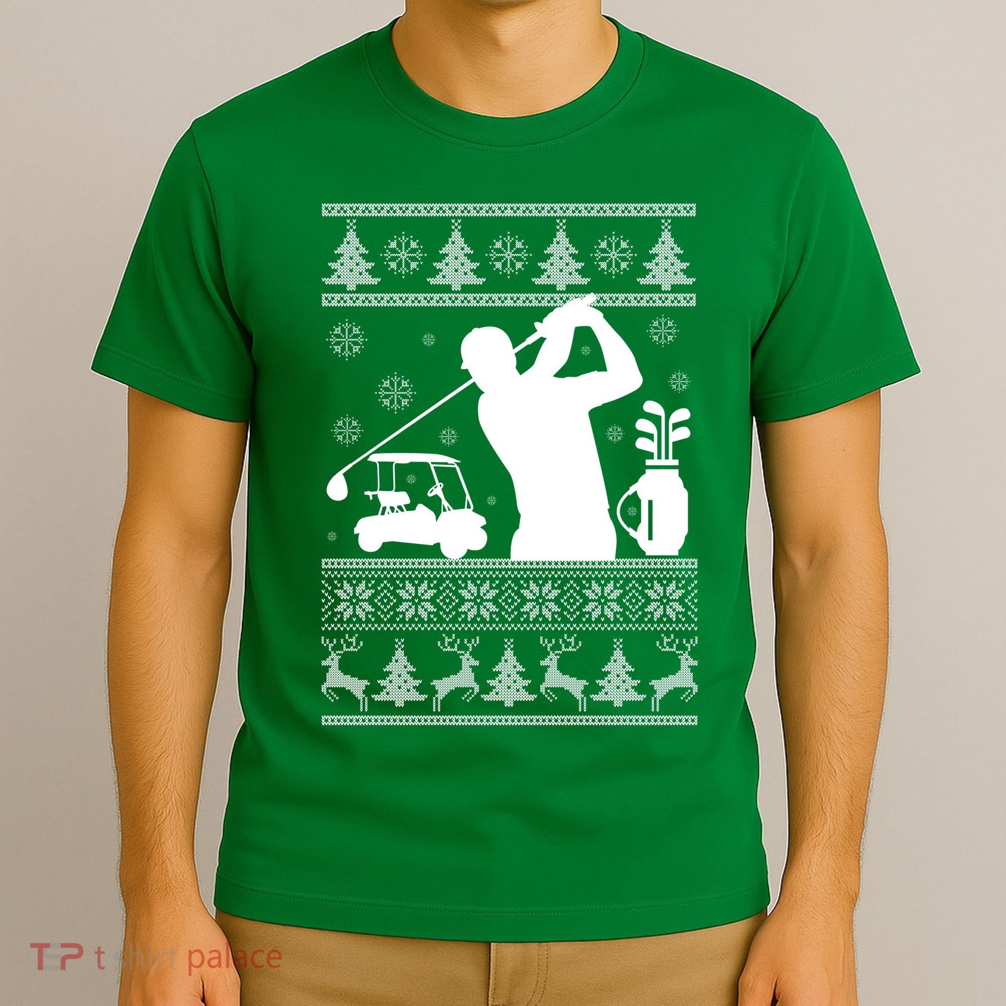 Golfing Fan Ugly Christmas Sweater T-Shirt
