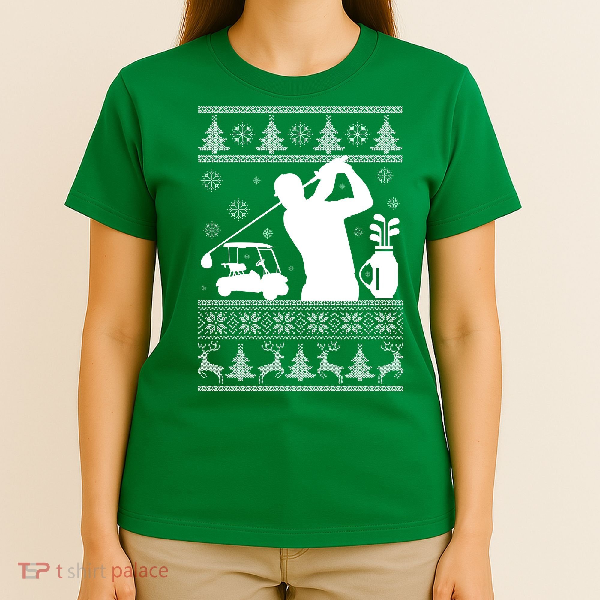 Golfing Fan Ugly Christmas Sweater T-Shirt