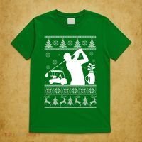 Golfing Fan Ugly Christmas Sweater T-Shirt thumb 5