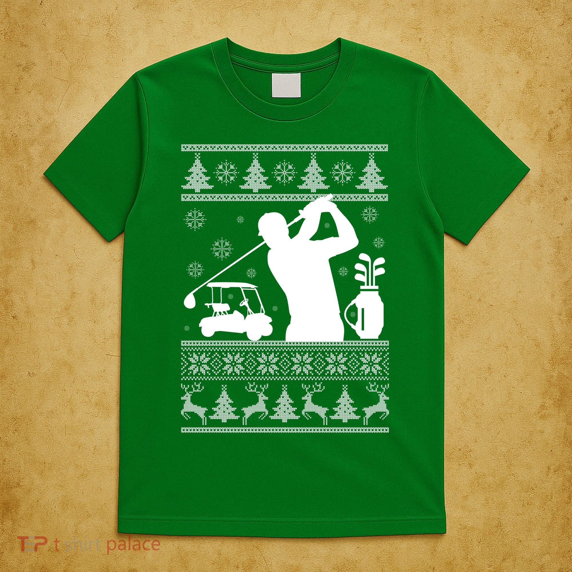 Golfing Fan Ugly Christmas Sweater T-Shirt