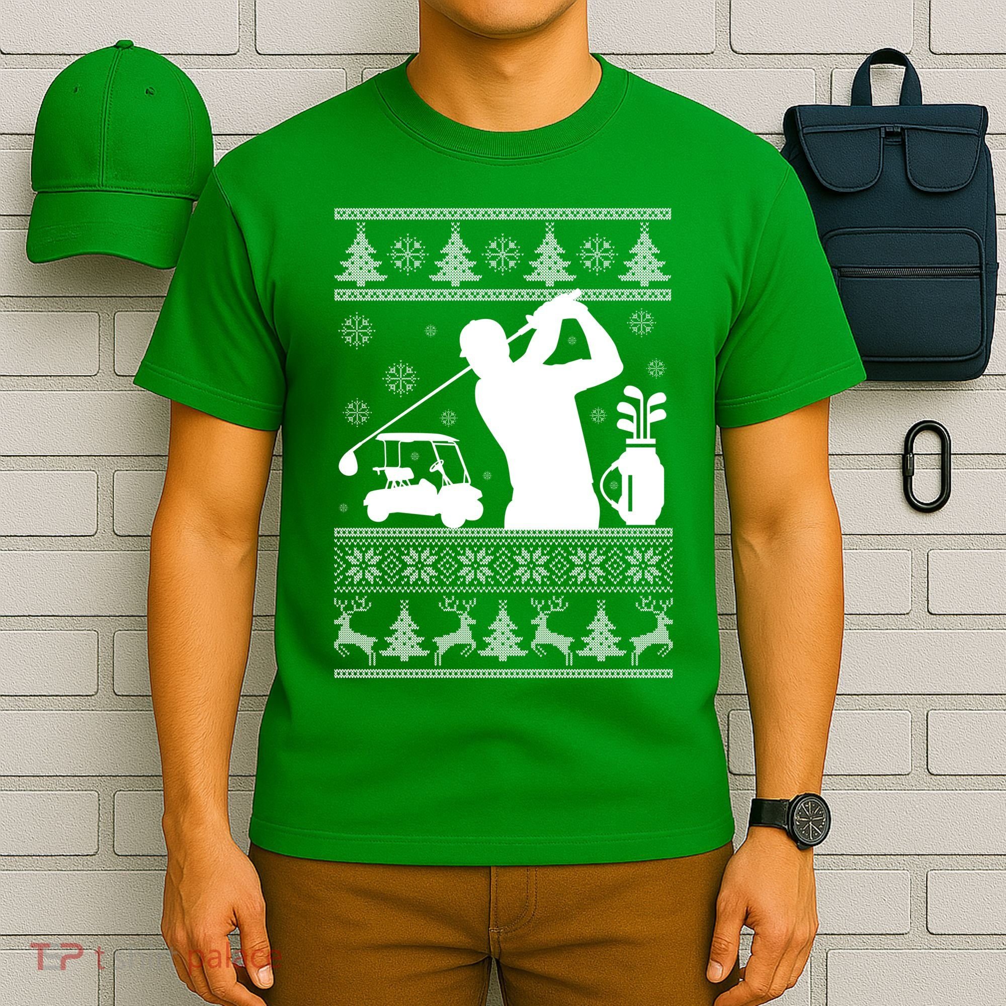 Golfing Fan Ugly Christmas Sweater T-Shirt
