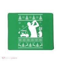 Golfing Fan Ugly Christmas Sweater Mousepad thumb 0