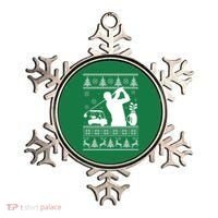 Golfing Fan Ugly Christmas Sweater Ornament thumb 0