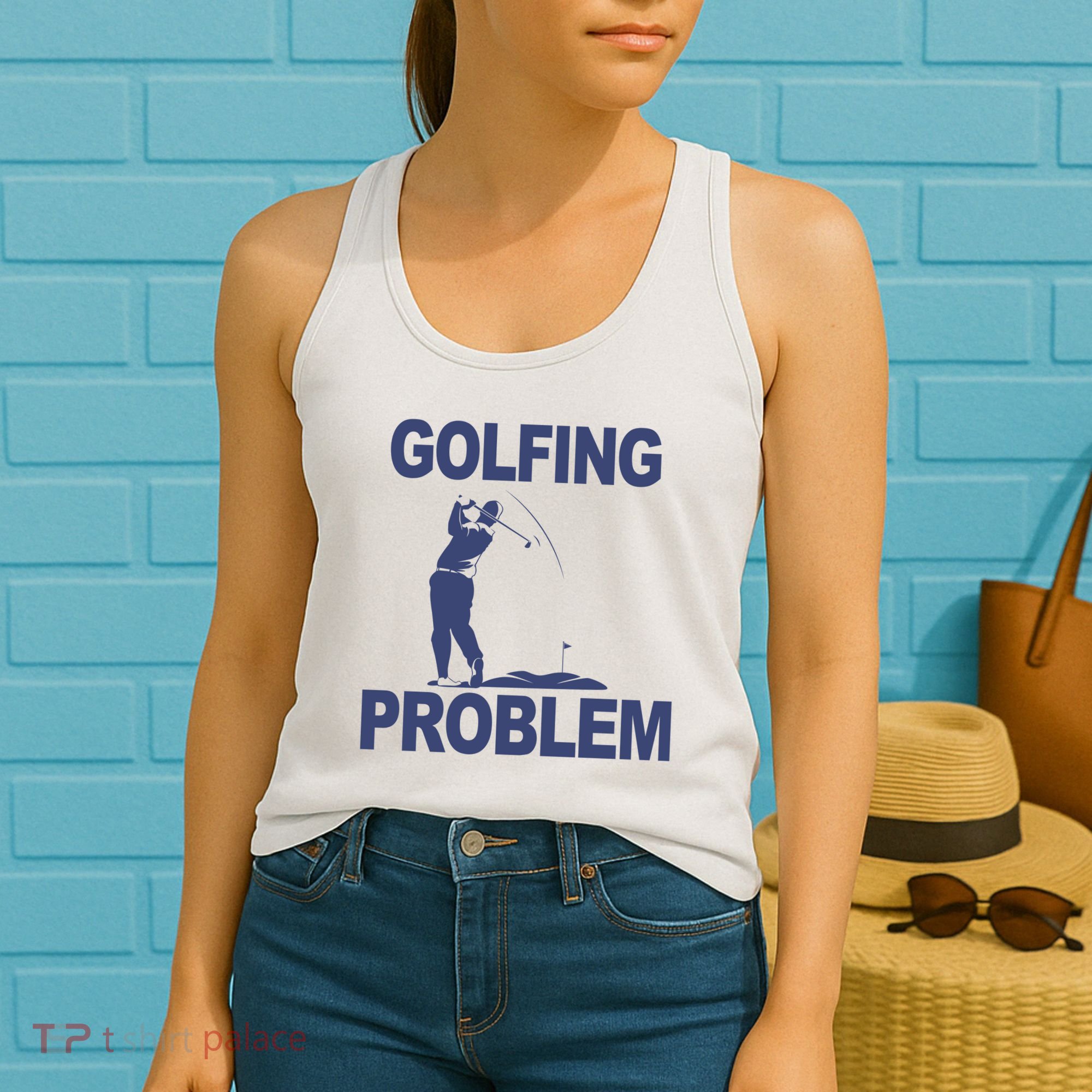 Golfing Problem  Women's Tank Top