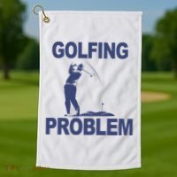 Golfing Problem  Golf Towel thumb 1