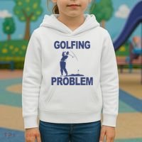 Golfing Problem  Kids Hoodie thumb 3