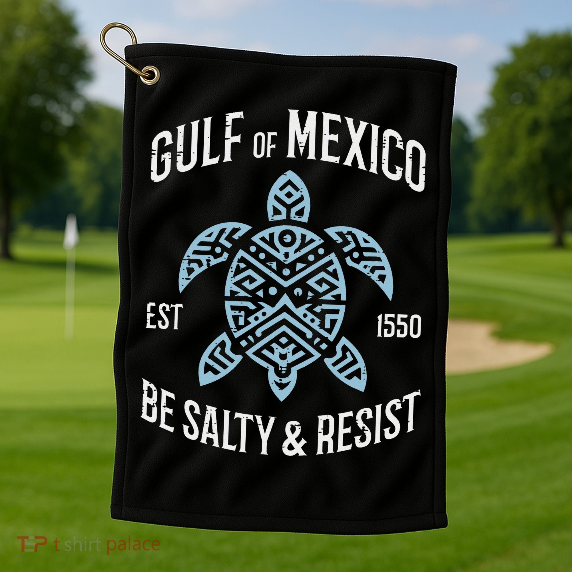 Gulf Of Mexico Resist Protest Resistance Women Gift Golf Towel