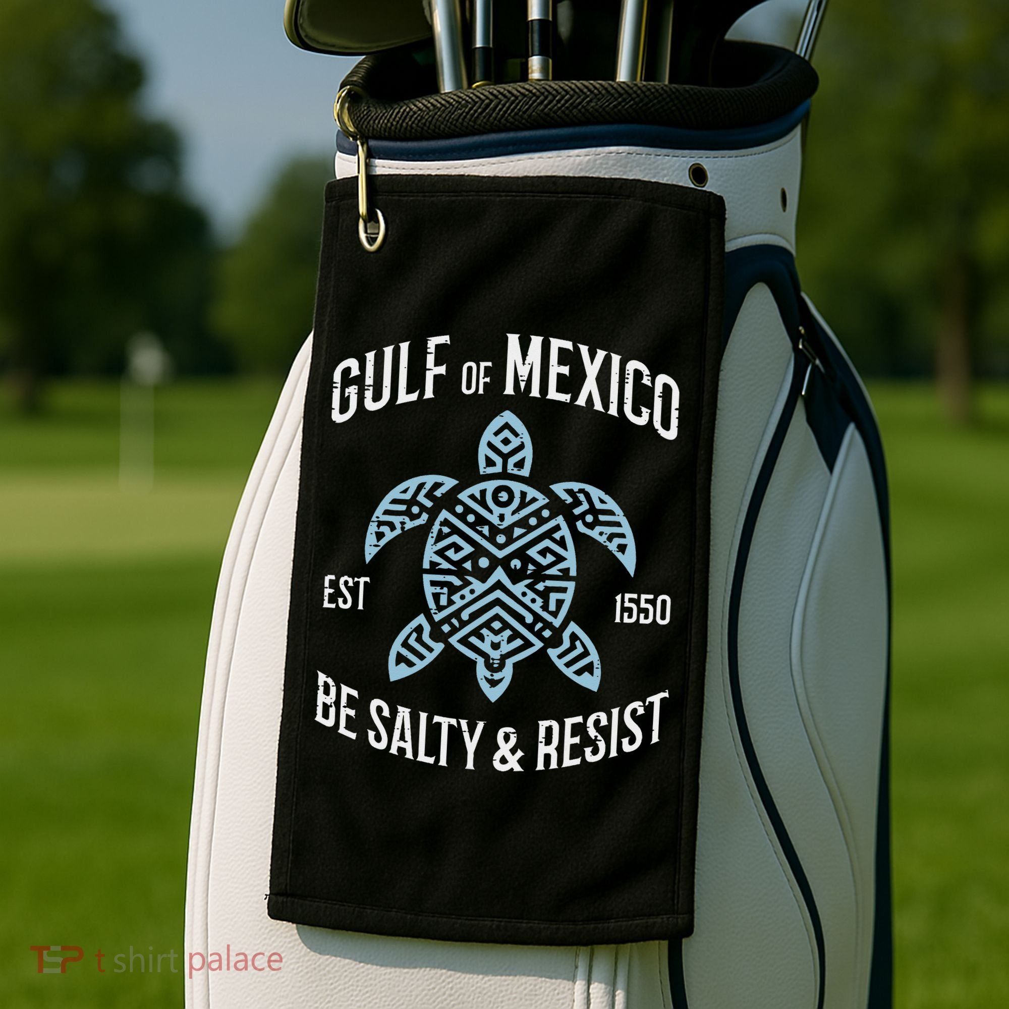 Gulf Of Mexico Resist Protest Resistance Women Gift Golf Towel