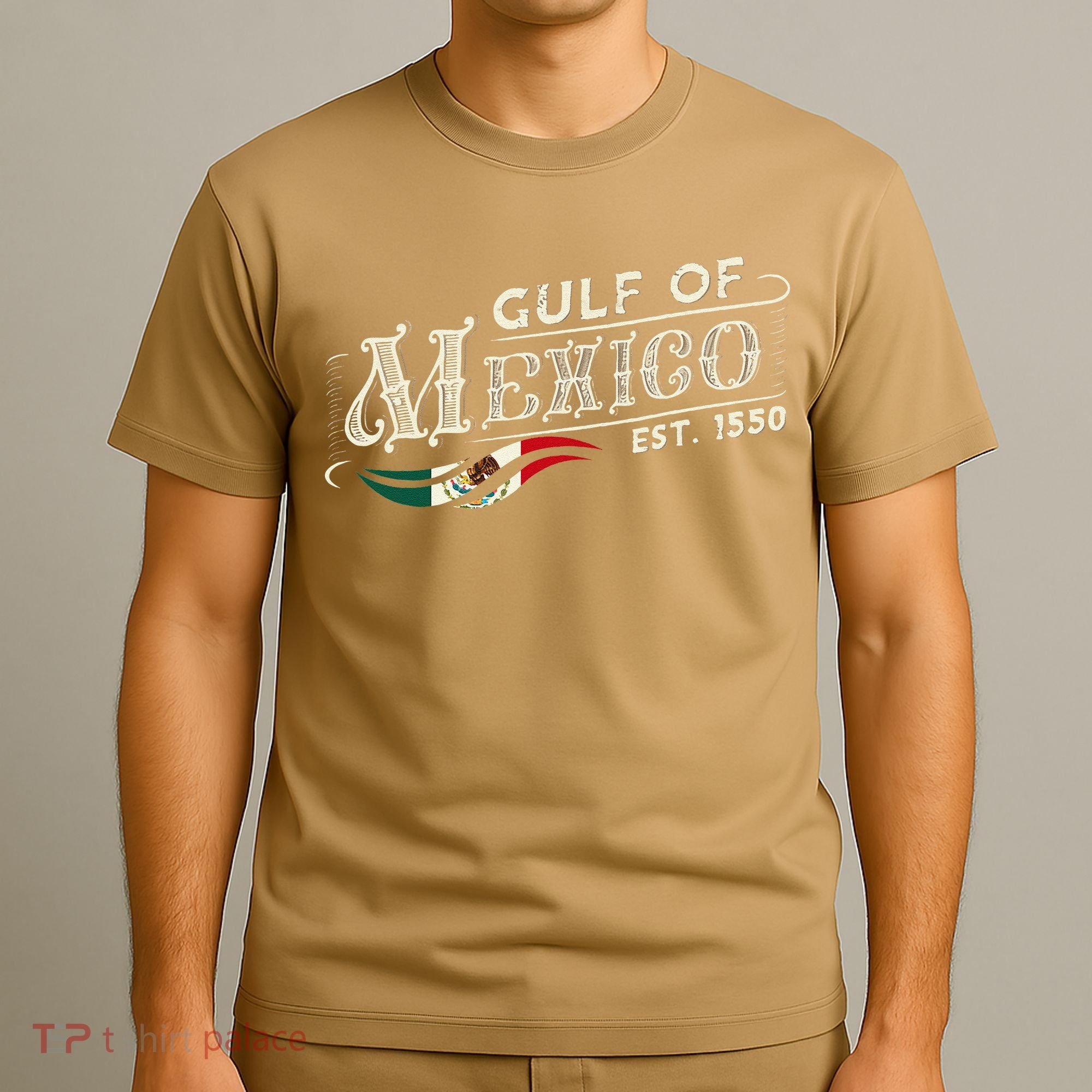 Gulf Of Mexico Est 1550 Retro Vintage T-Shirt