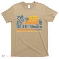 Gulf Of Mexico Since 1672 Retro Vintage Beach T-Shirt thumb 0