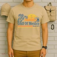 Gulf Of Mexico Since 1672 Retro Vintage Beach T-Shirt thumb 6