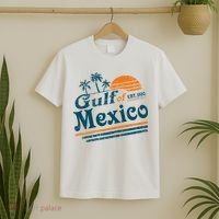 Gulf of Mexico Est 1550 Retro Vintage Beach Gulf of Mexico T-Shirt thumb 2