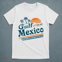 Gulf of Mexico Est 1550 Retro Vintage Beach Gulf of Mexico T-Shirt thumb 5