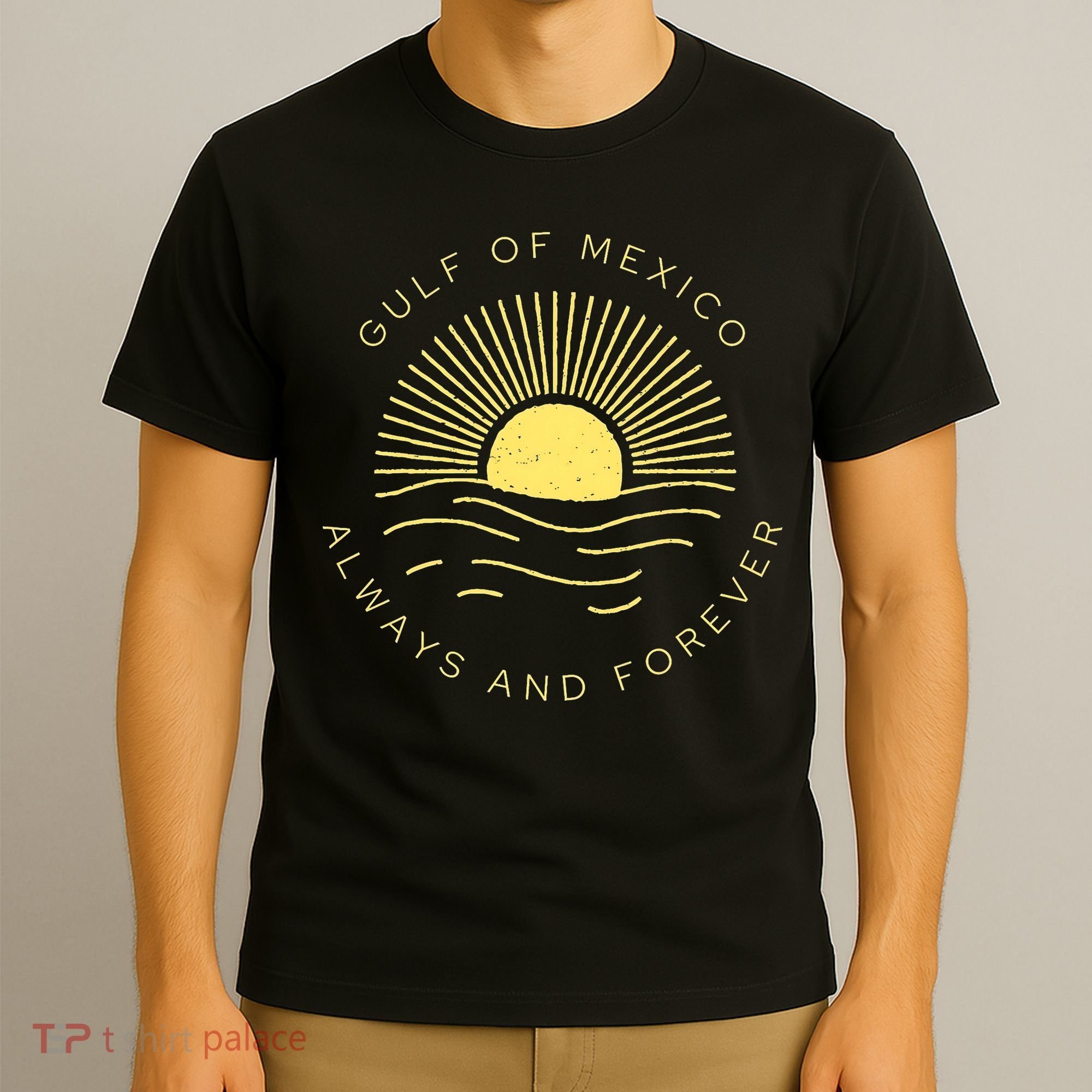 Gulf Of Mexico Always & Forever Vintage Sunset Political T-Shirt