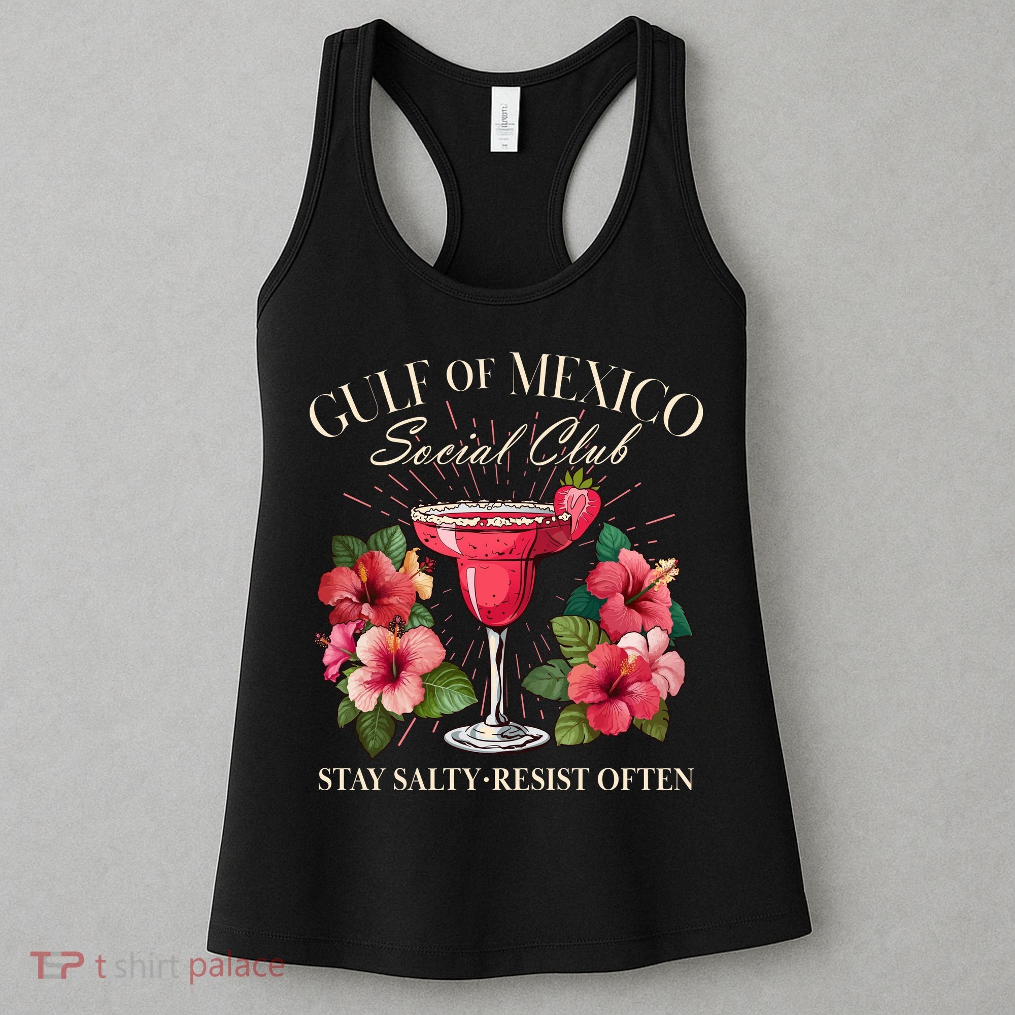 Gulf Of Mexico Social Club Stay Salty Resist Often Women's Tank Top