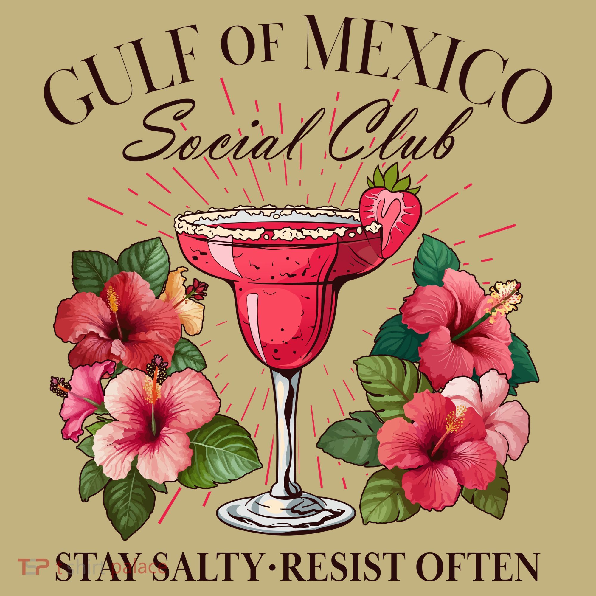 Gulf Of Mexico Social Club Stay Salty Resist Often T-Shirt