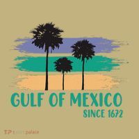 Gulf Of Mexico Since 1672 Retro Vintage Tree Art T-Shirt thumb 7