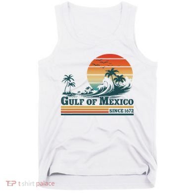 Gulf Of Mexico Since 1672 Vintage Sunset Beach Tank Top