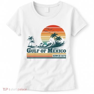 Gulf Of Mexico Since 1672 Vintage Sunset Beach Women's T-Shirt