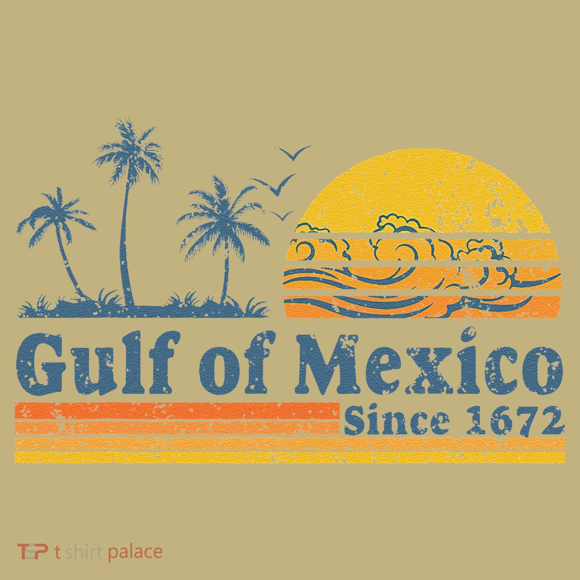 Gulf Of Mexico Since 1672 Retro Vintage Beach T-Shirt