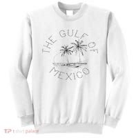 Gulf Of Mexico Palmtrees Beach Gulfo De Mexican Women Sweatshirt thumb 0