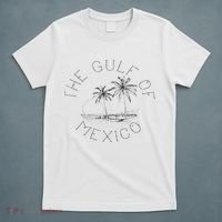 Gulf Of Mexico Palmtrees Beach Gulfo De Mexican Women T-Shirt thumb 5