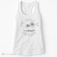 Gulf Of Mexico Palmtrees Beach Gulfo De Mexican Women Women's Tank Top thumb 0